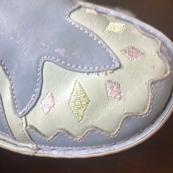 Naot Leather Slip-On Mules Pastel Patchwork Comfort Shoes Size 37 - Picture 15 of 17